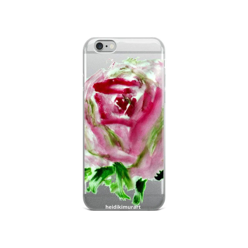 Red Rose Floral Phone Case, iPhone X | XS | XR | XS Max | 8 | 8  | 7| 7  Phone Case-Printed in USA/EU