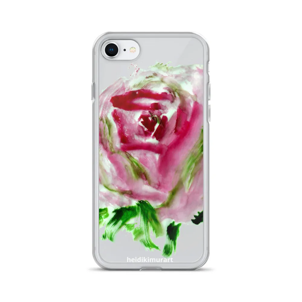 Red Rose Floral Phone Case, iPhone X | XS | XR | XS Max | 8 | 8  | 7| 7  Phone Case-Printed in USA/EU