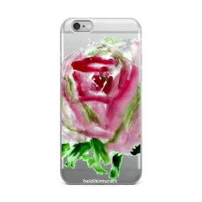 Red Rose Floral Phone Case, iPhone X | XS | XR | XS Max | 8 | 8  | 7| 7  Phone Case-Printed in USA/EU