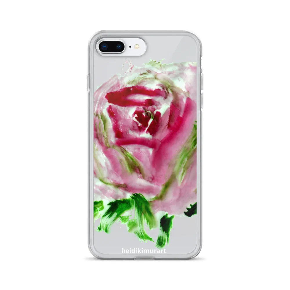 Red Rose Floral Phone Case, iPhone X | XS | XR | XS Max | 8 | 8  | 7| 7  Phone Case-Printed in USA/EU