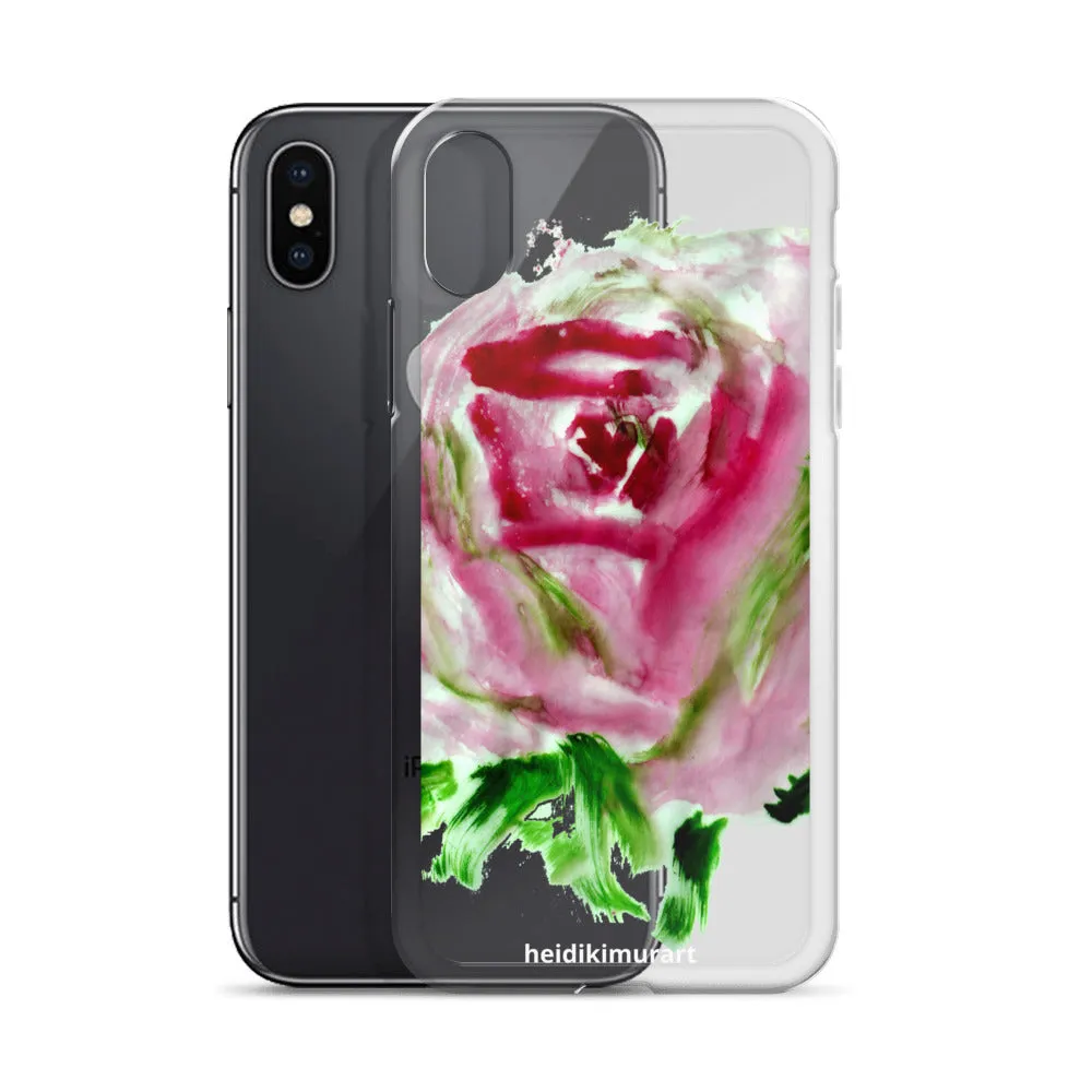 Red Rose Floral Phone Case, iPhone X | XS | XR | XS Max | 8 | 8  | 7| 7  Phone Case-Printed in USA/EU