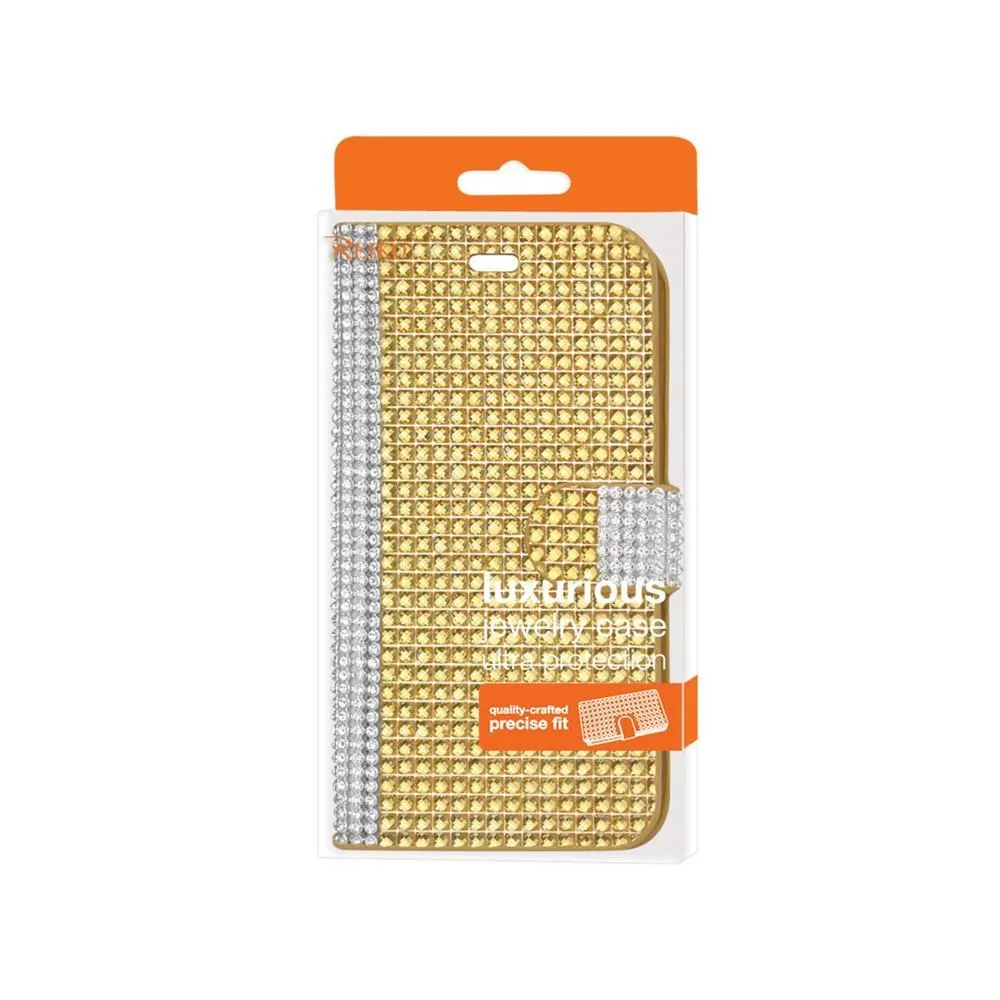 Reiko Diamond Flip Case ZTE Sonata 2 Gold