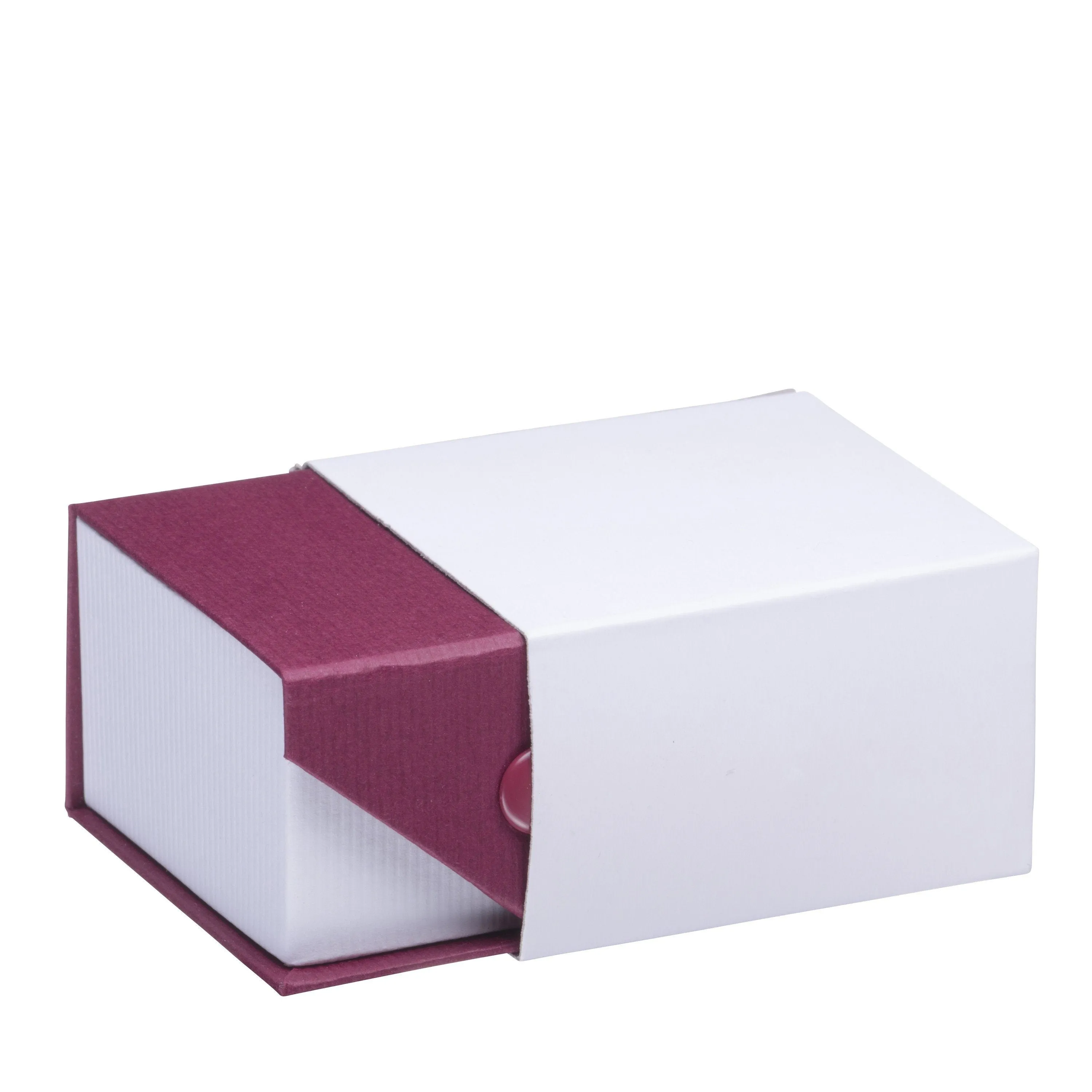 Ribbed Paper Snap Earring Box, Prim Collection