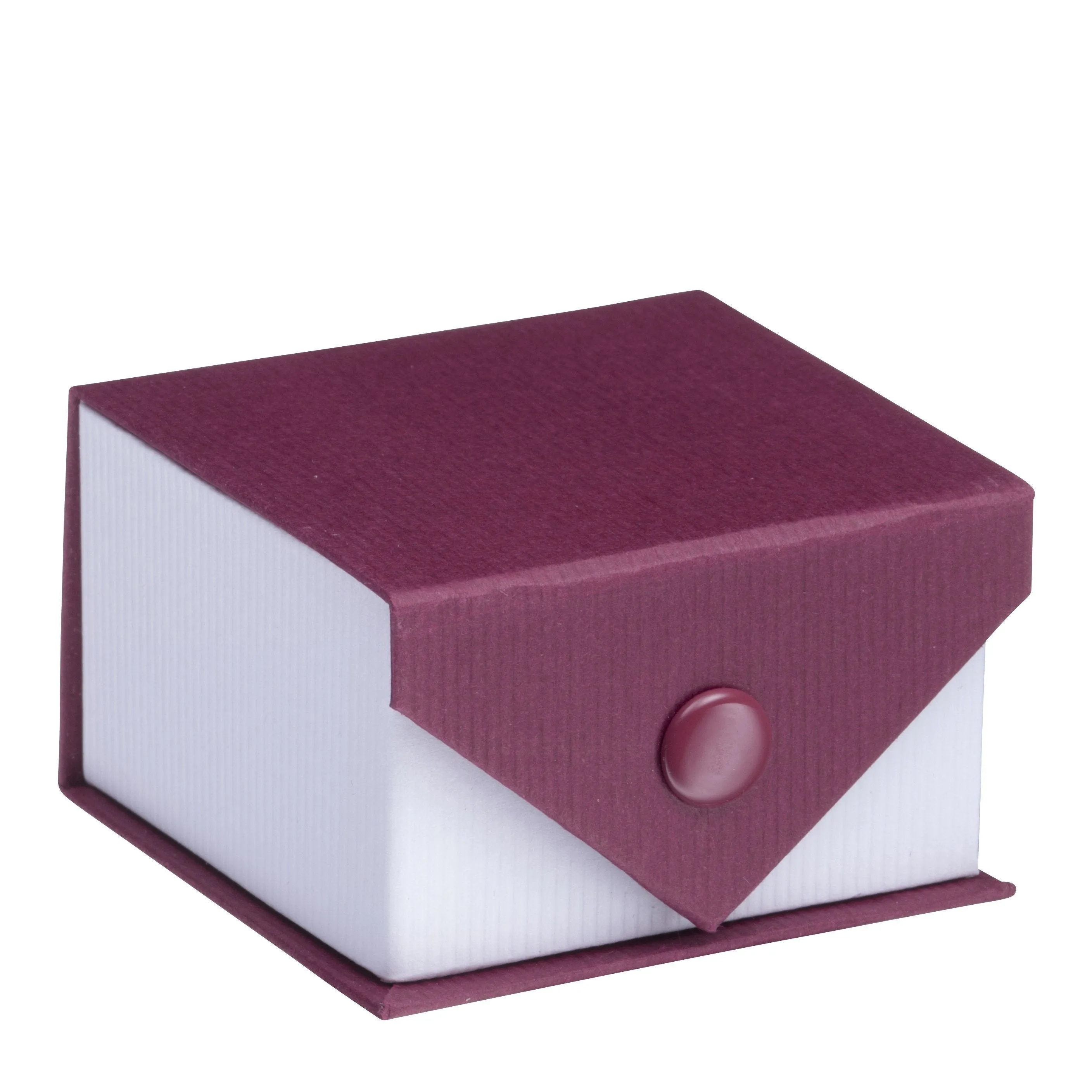 Ribbed Paper Snap Earring Box, Prim Collection