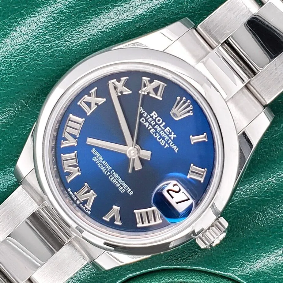 Rolex Datejust  Blue Roman Dial Steel Oyster Watch   TFJ-142508254