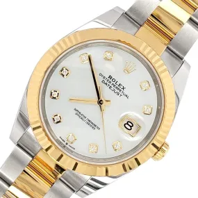 Rolex Datejust   Factory White MOP Diamond Watch   TFJ-142508258