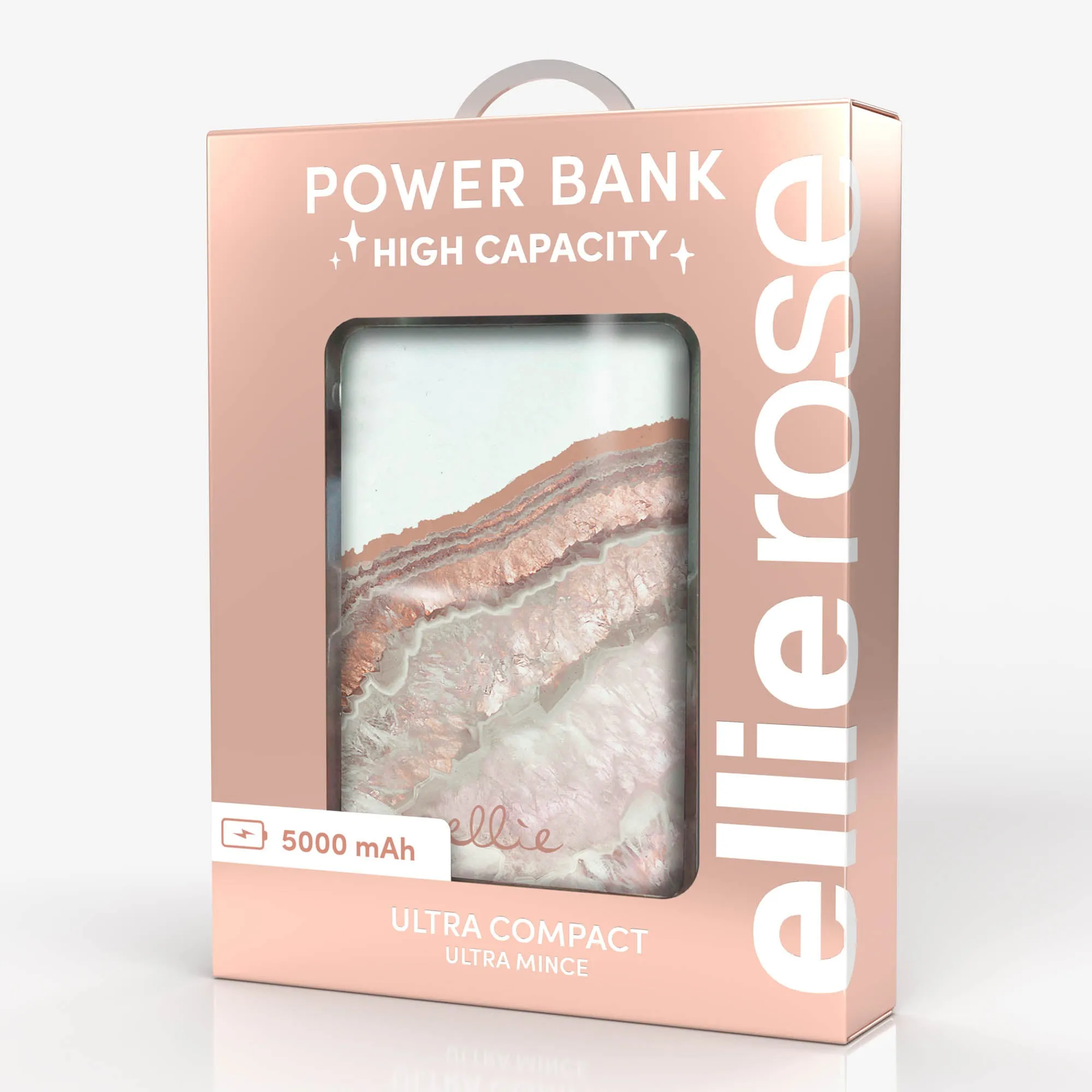 Rose Gold Agate Power Bank