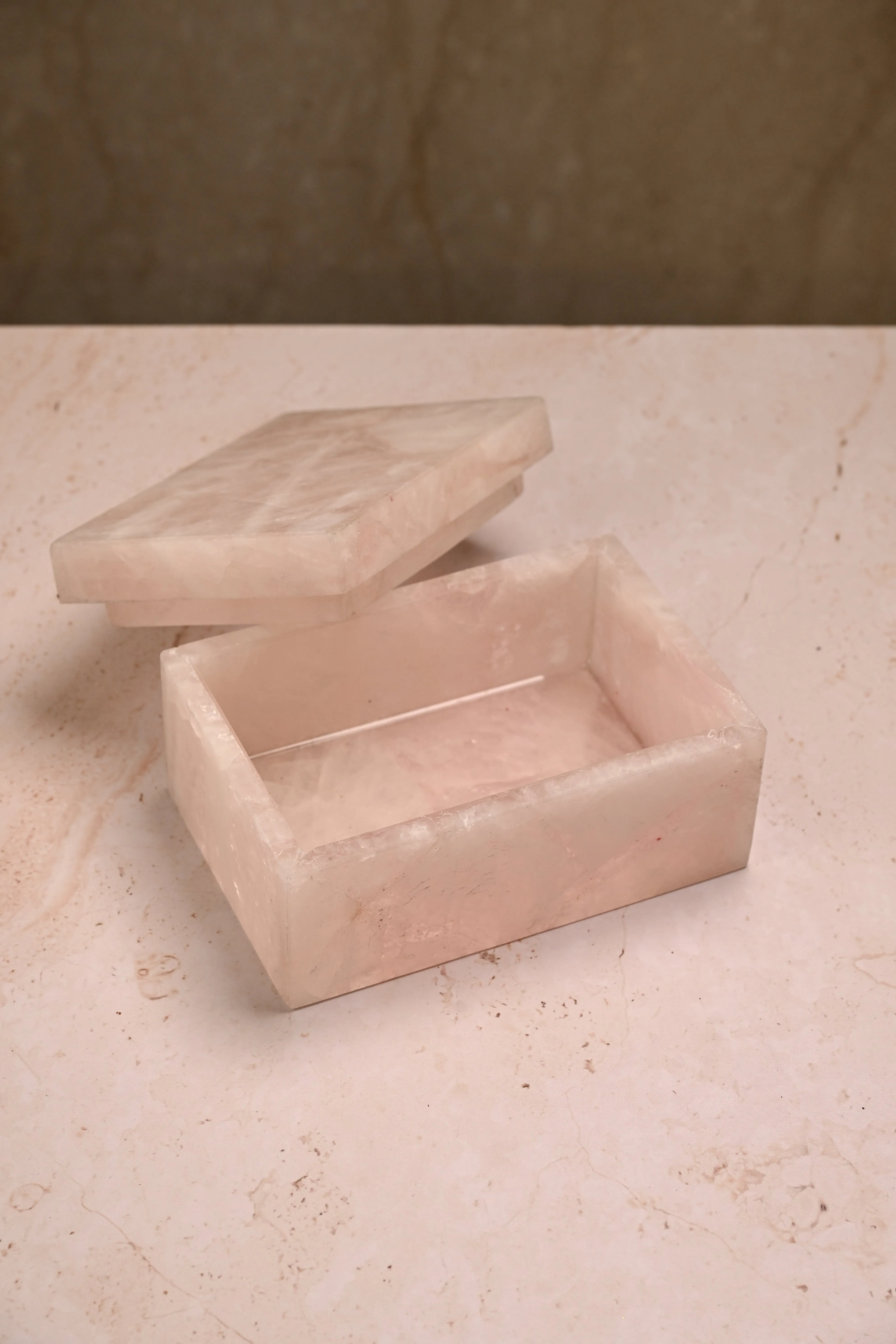 Rose Quartz Jewellery Box