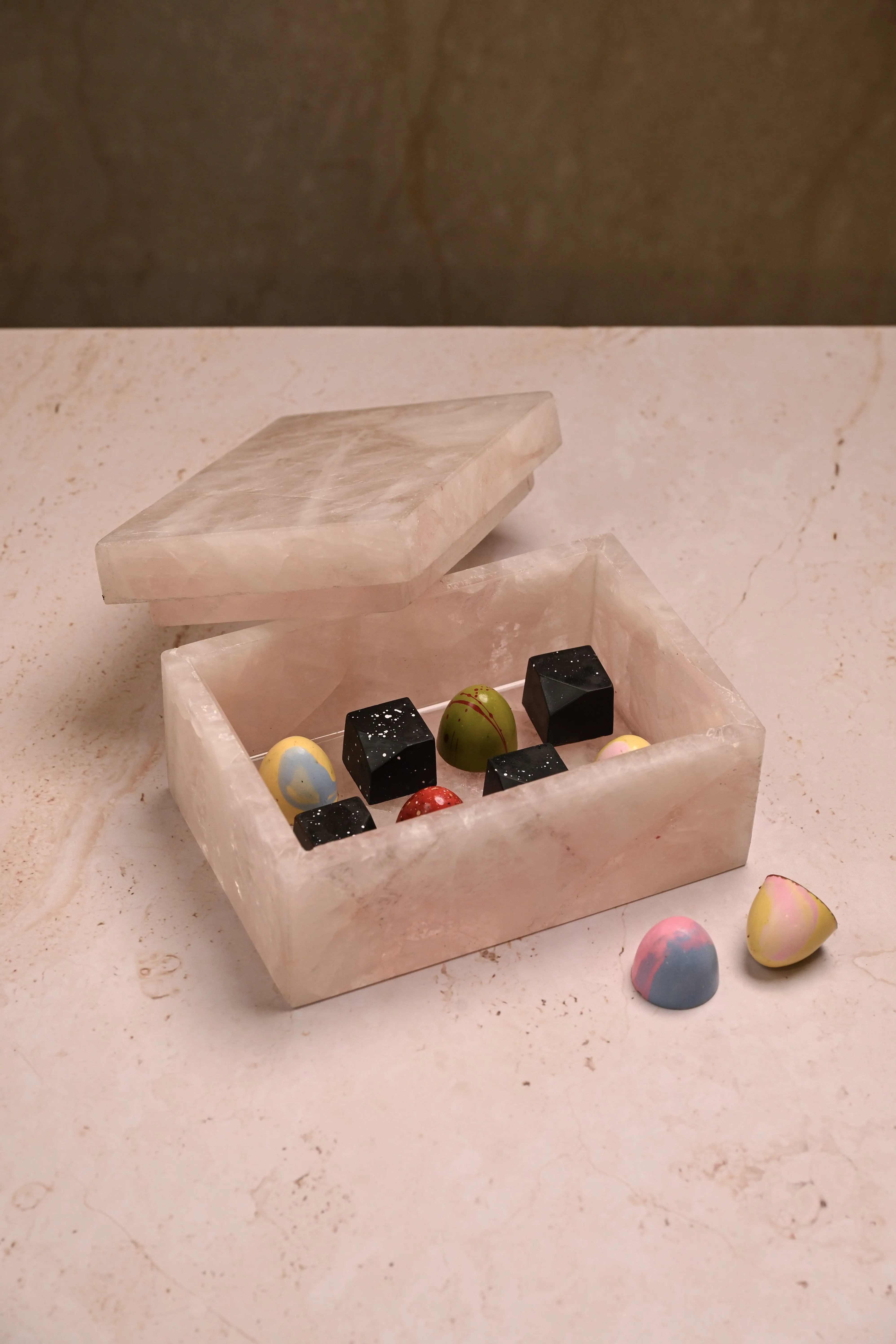 Rose Quartz Jewellery Box