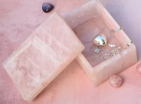 Rose Quartz Jewellery Box