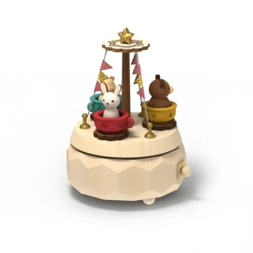 Rotating Coffee Cup Music Box