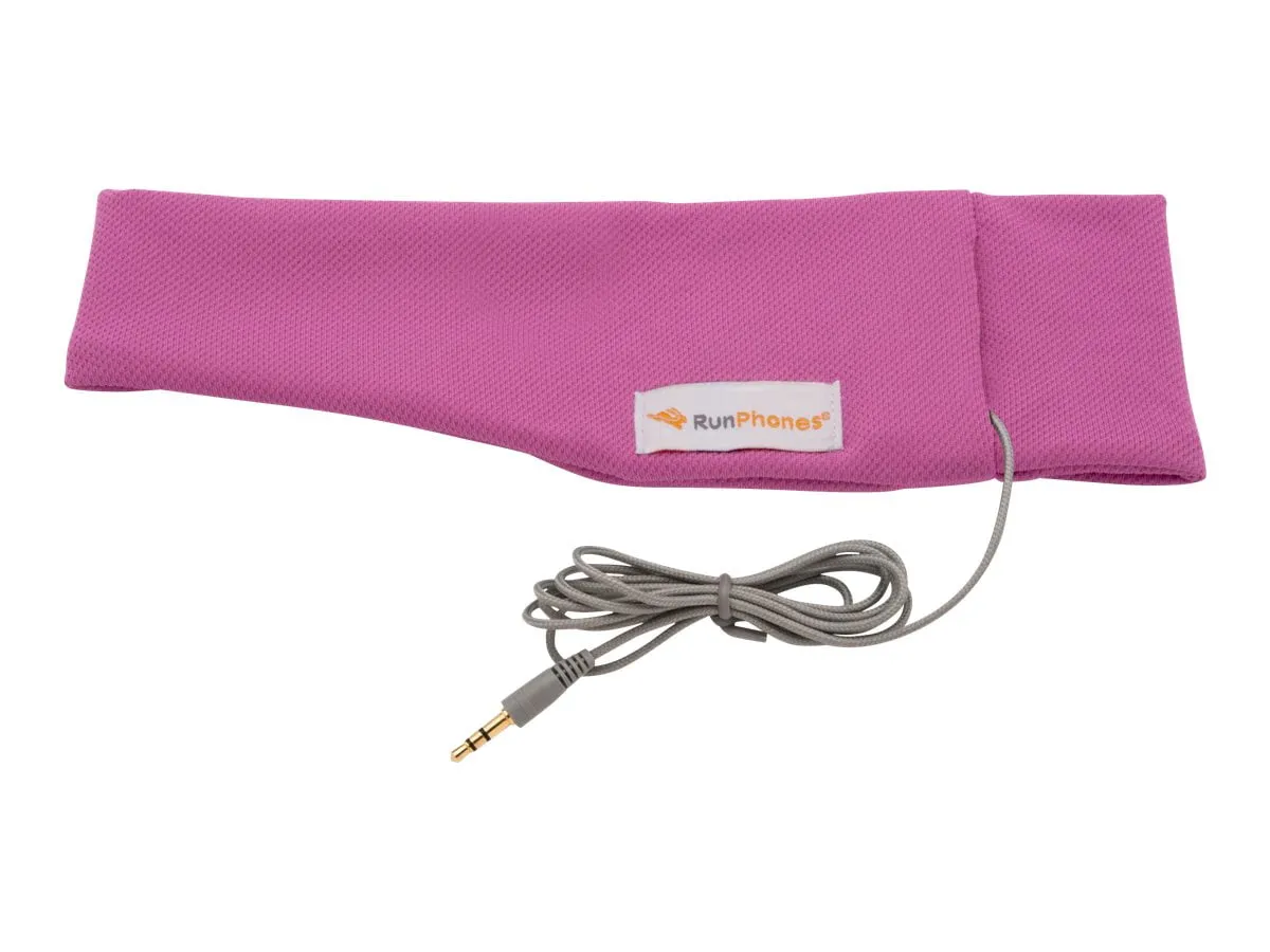 RunPhones Microphone Headphones (Wild Orchid, Medium)