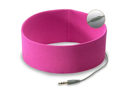 RunPhones Microphone Headphones (Wild Orchid, Medium)