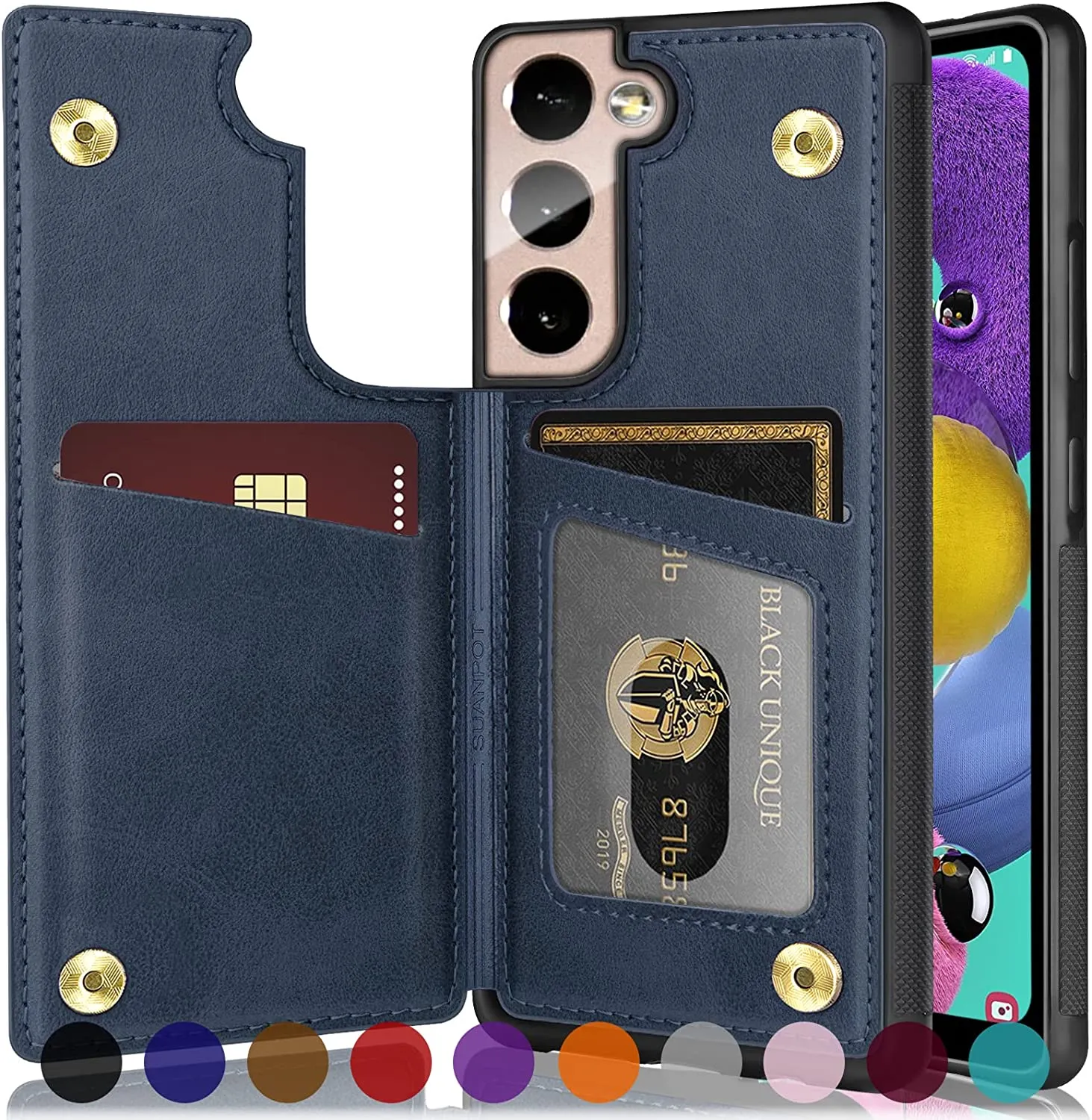 Samsung Galaxy S22 5G 6.1" NOT for S22  6.6” Wallet Case