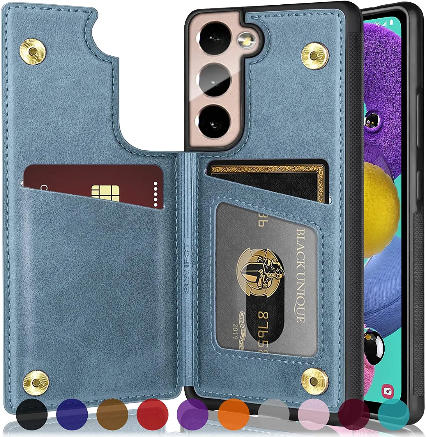 Samsung Galaxy S22 5G 6.1" NOT for S22  6.6” Wallet Case