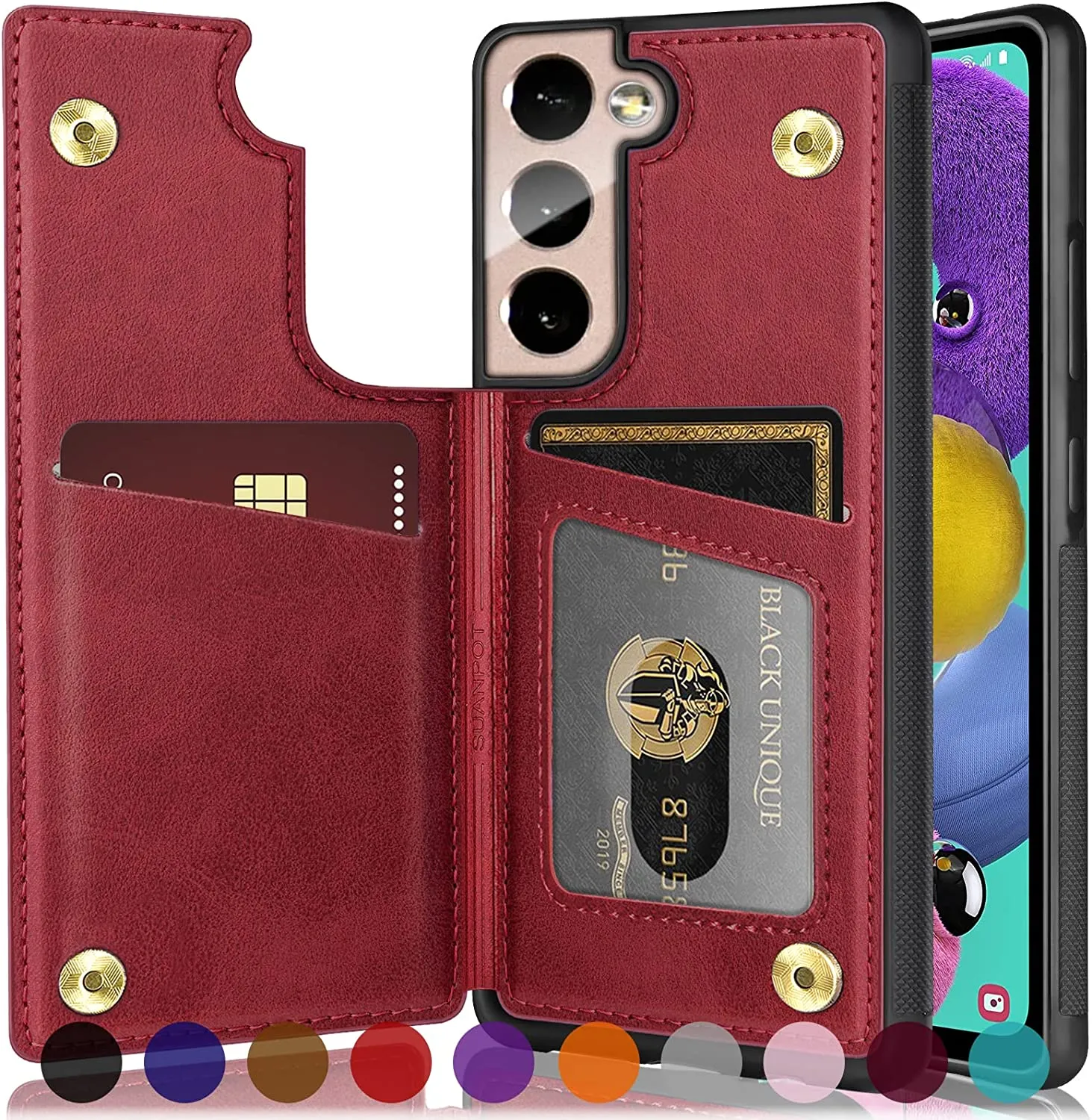 Samsung Galaxy S22 5G 6.1" NOT for S22  6.6” Wallet Case