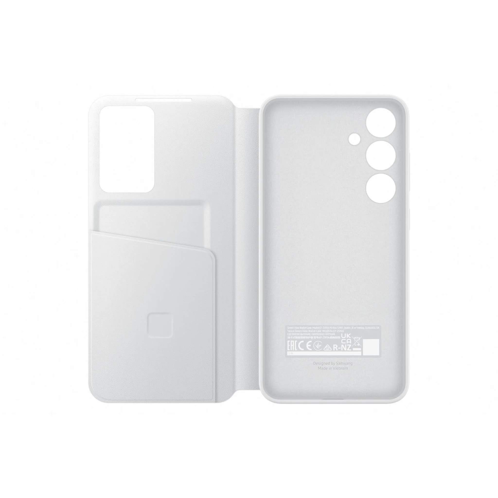 Samsung Smart View Wallet Case for Galaxy S24  (White)