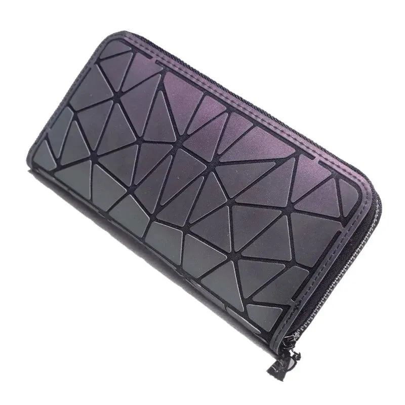 Slim Thin Geometric-Patterned Wallet