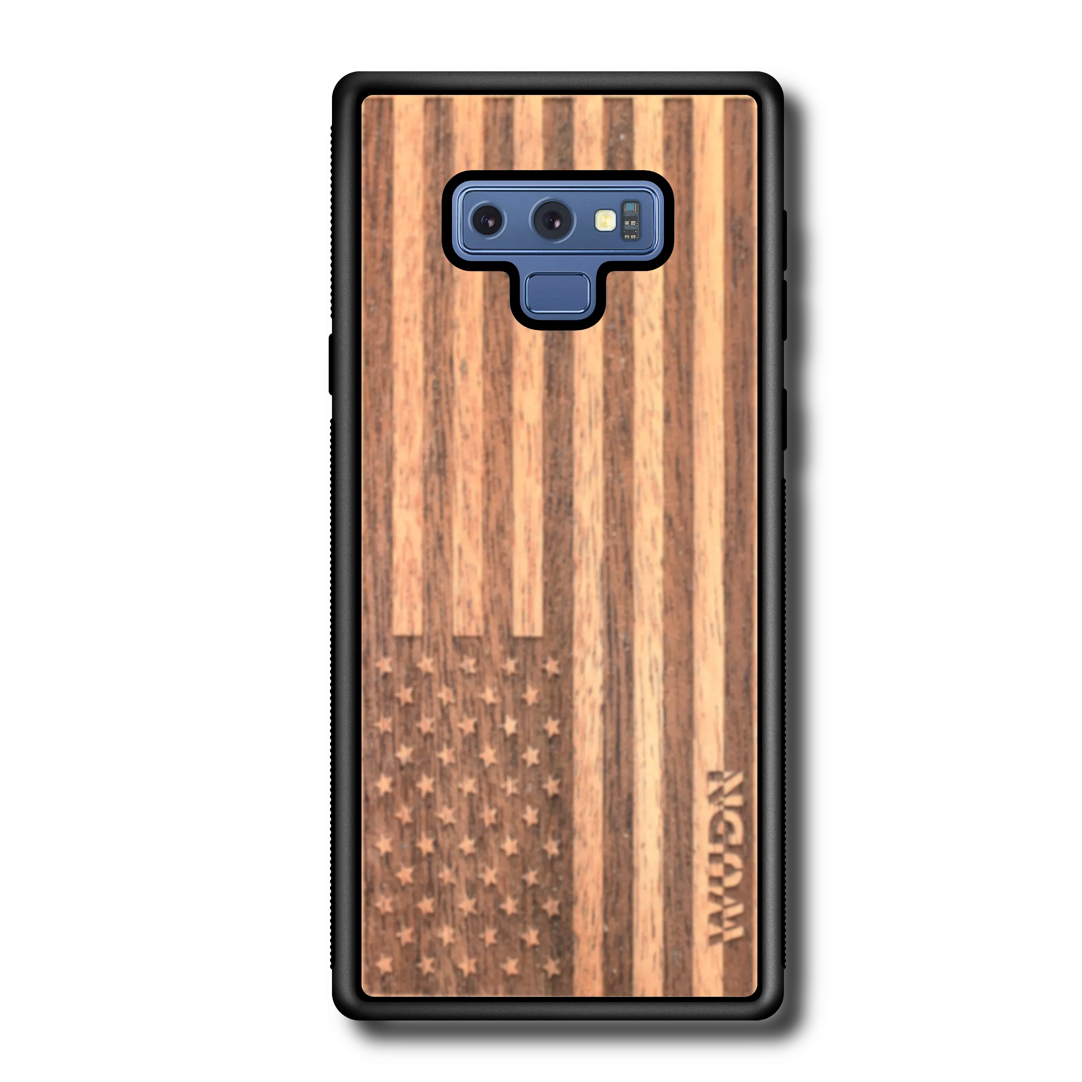 Slim Wooden Phone Case | American Flag in Mahogany