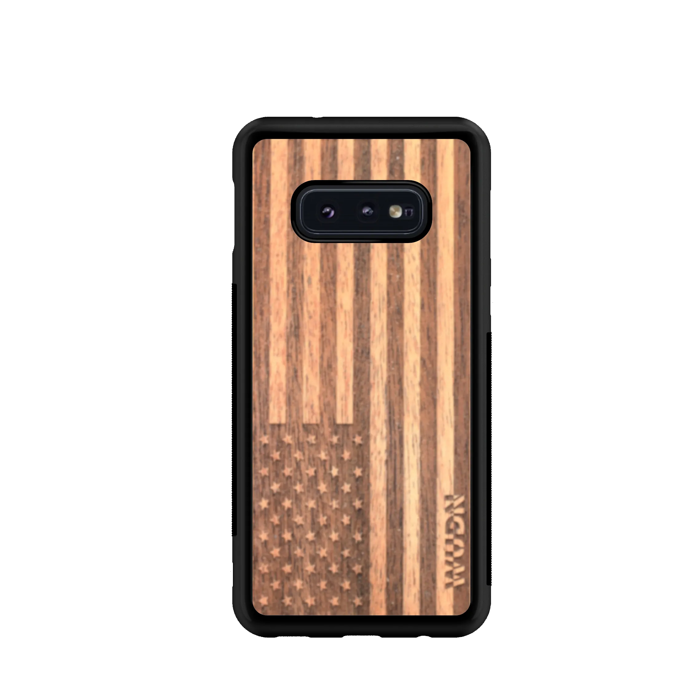 Slim Wooden Phone Case | American Flag in Mahogany