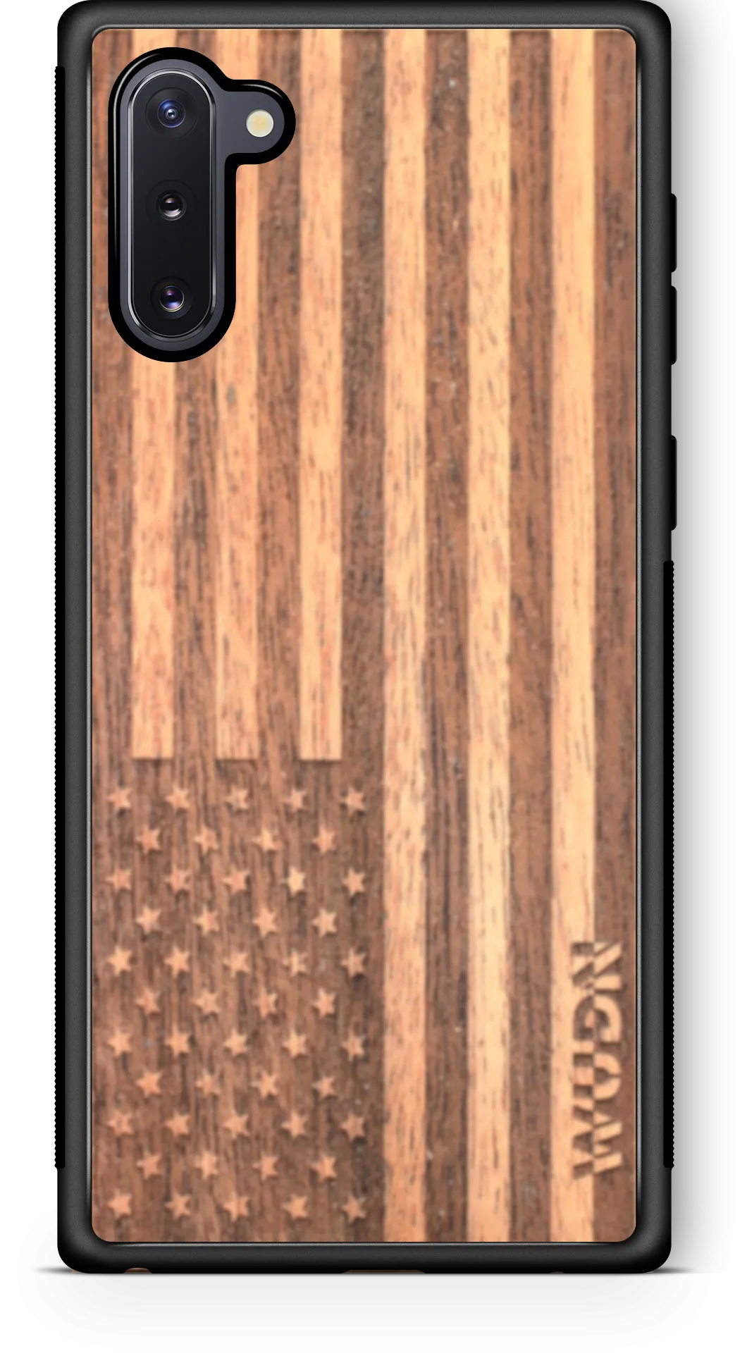 Slim Wooden Phone Case | American Flag in Mahogany