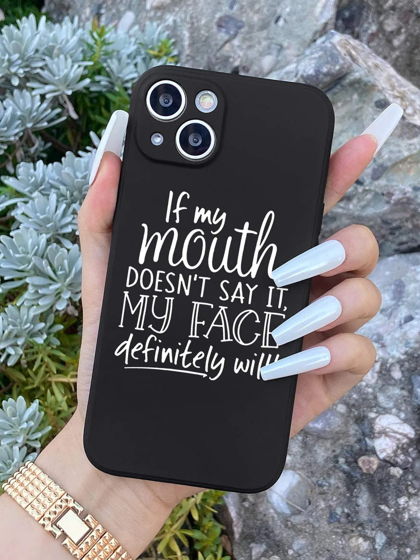 Slogan Graphic Phone Case