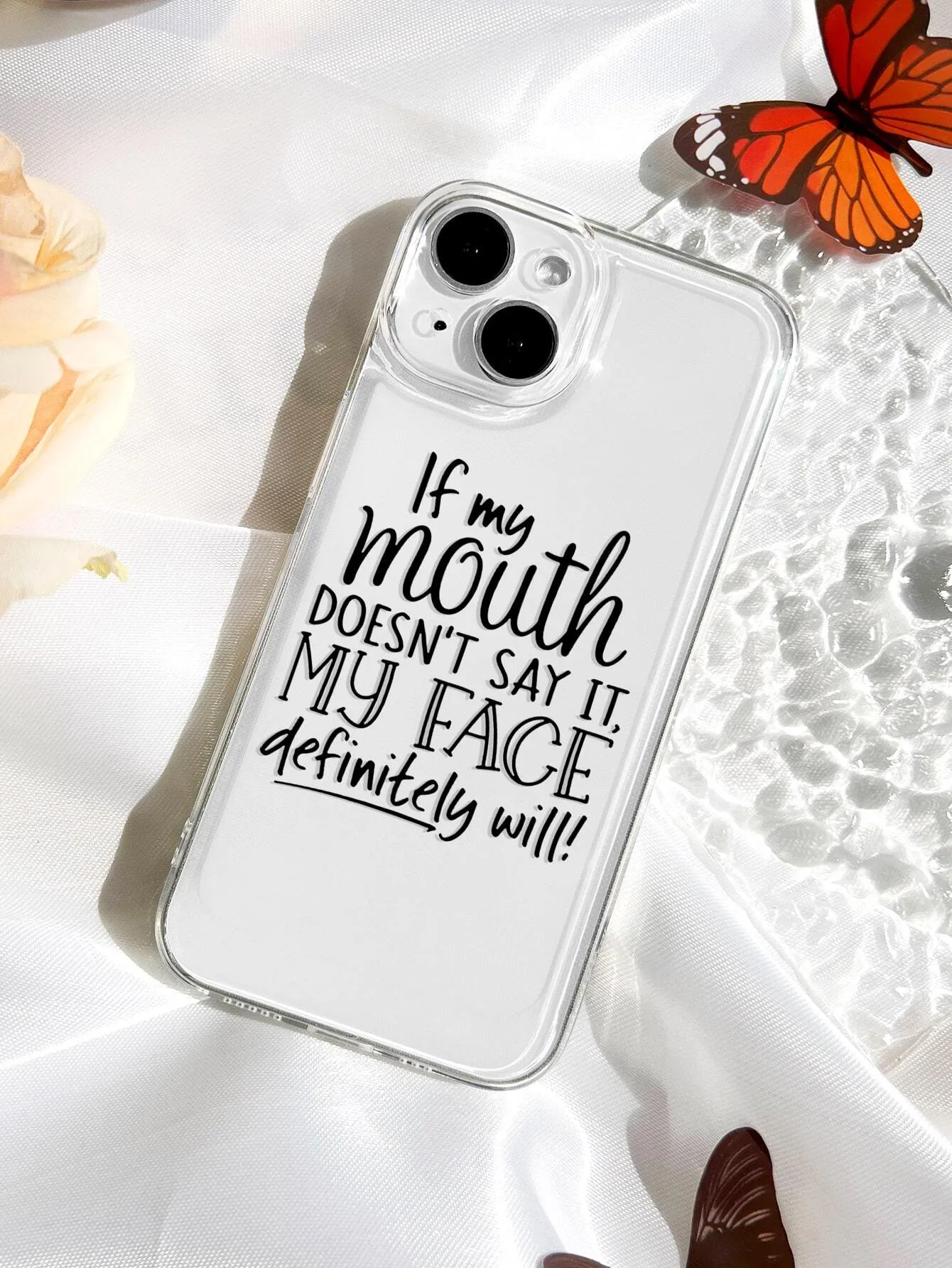 Slogan Graphic Phone Case