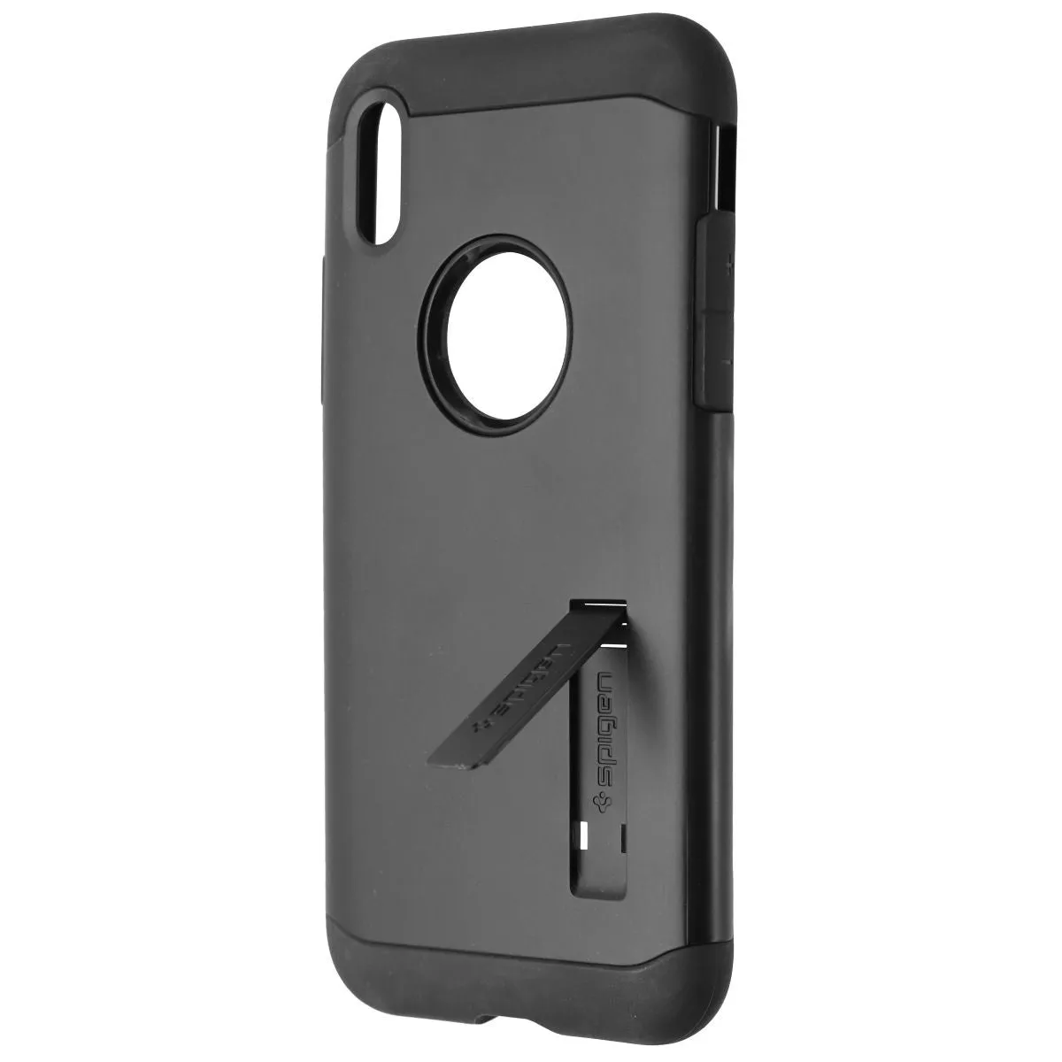 Spigen Slim Armor Dual Layer Case w/ Kickstand for Apple iPhone X - Black