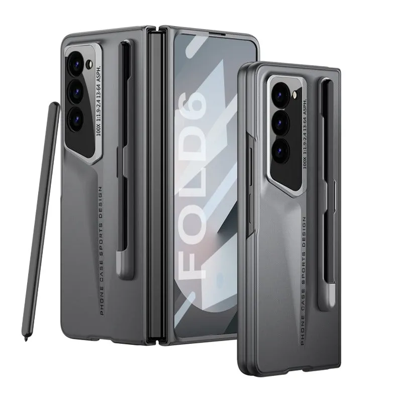 Streamline Body Hard PC Ultra-thin Protection Phone Case Screen Protector With Pen Slot For Samsung Galaxy Z Fold 6