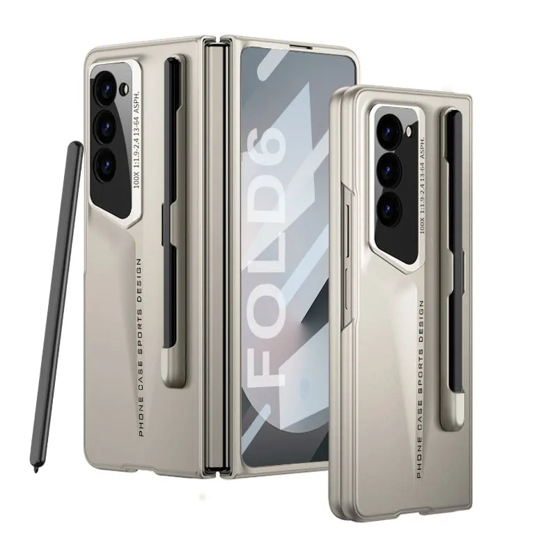 Streamline Body Hard PC Ultra-thin Protection Phone Case Screen Protector With Pen Slot For Samsung Galaxy Z Fold 6