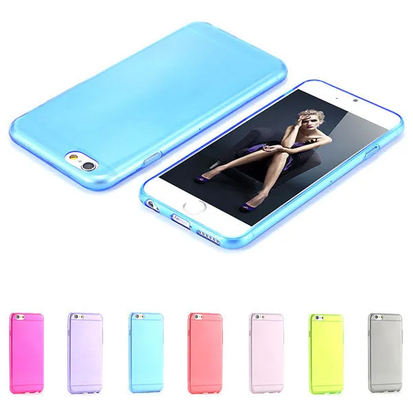 Super Flexible Clear TPU Case For Iphone 6 4.7inch Slim Crystal Back Protect Skin Pure Rubber Phone Cover