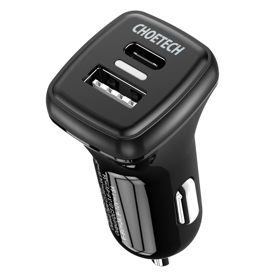 TC0005 Dual USB Car Charger Quick Charge 3.0 & USB C (36W)