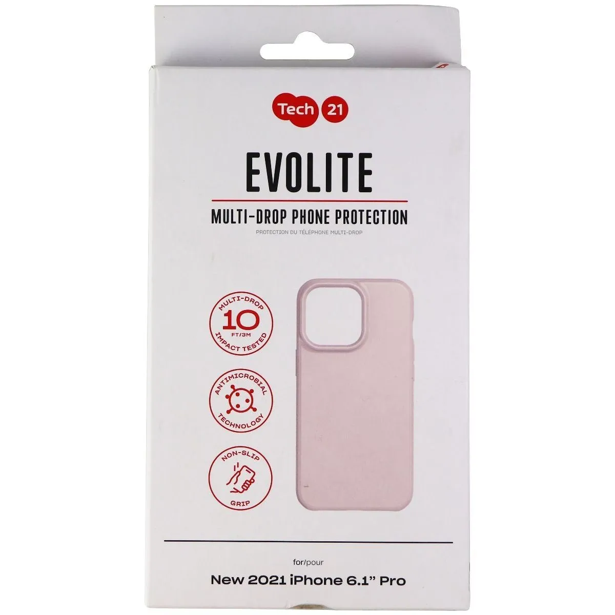 Tech21 Evo Lite Series Flexible Case for Apple iPhone 13 Pro - Pink