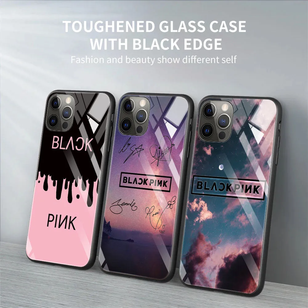 Tempered Glass Case BlackPink Collection- 2 (Variants Available)