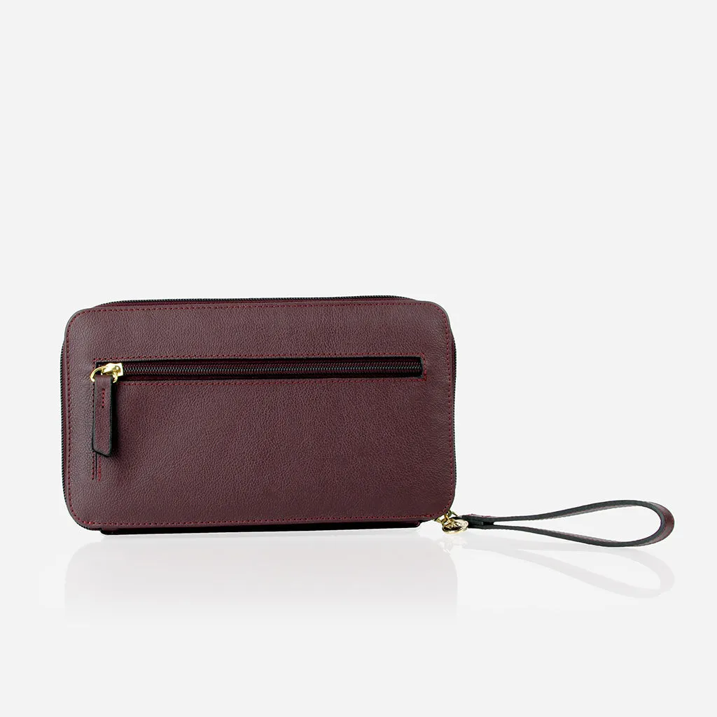 The My Whole Life Wallet Aubergine Micro Pebble