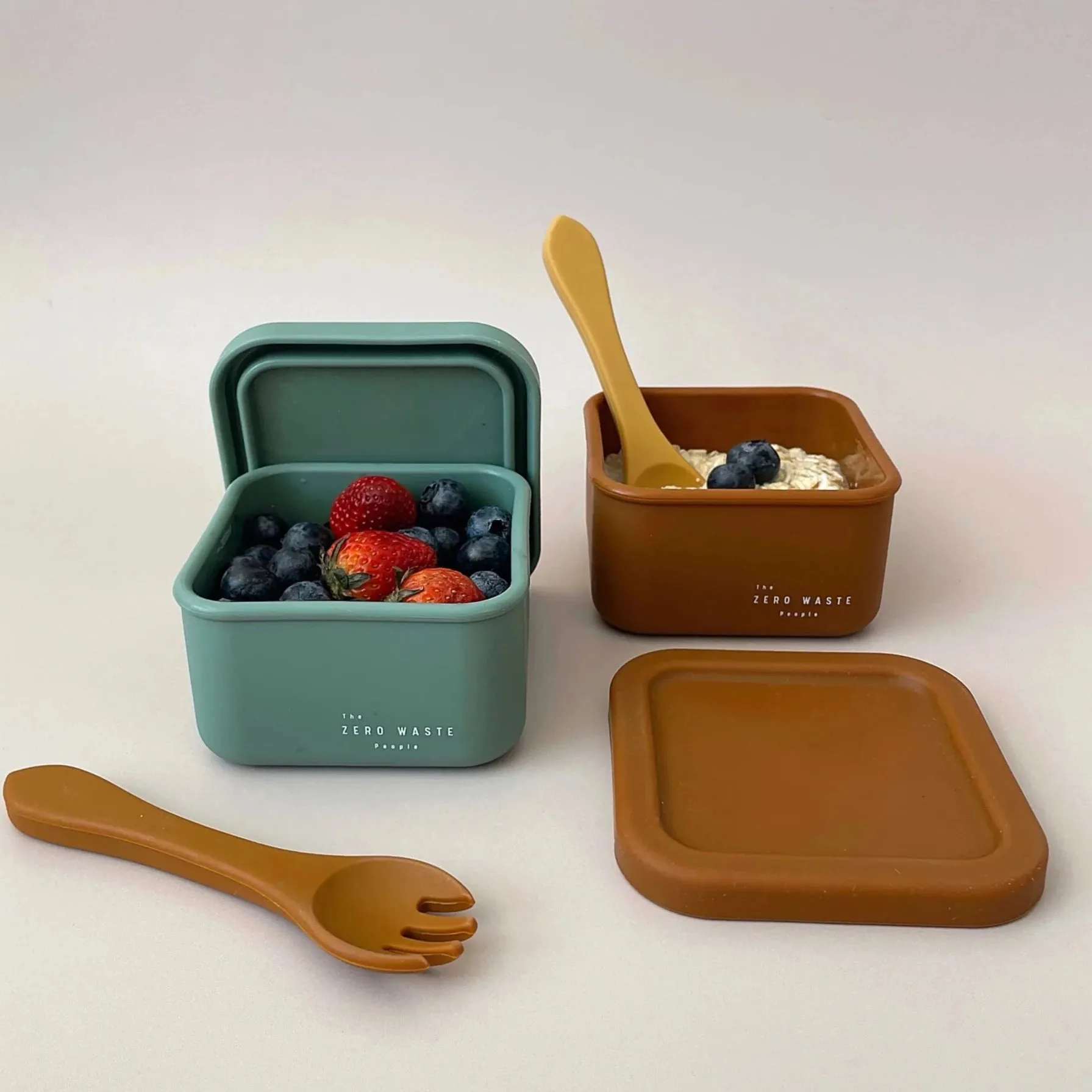 The Zero Waste People Silicone Small Container - Sage