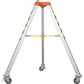 TM00AX - Aluminium tripod on wheels with integrated pulley