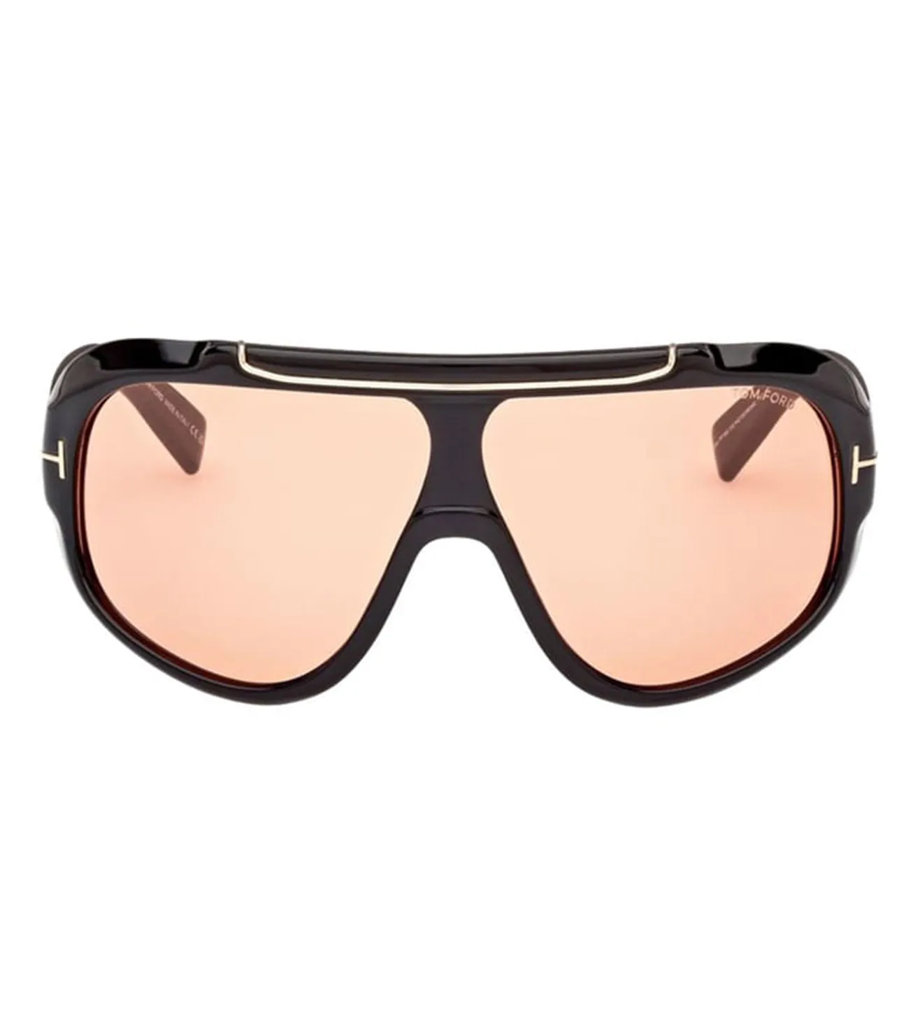 Tom Ford Unisex Light Brown Oversized Sunglasses