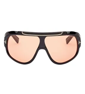 Tom Ford Unisex Light Brown Oversized Sunglasses