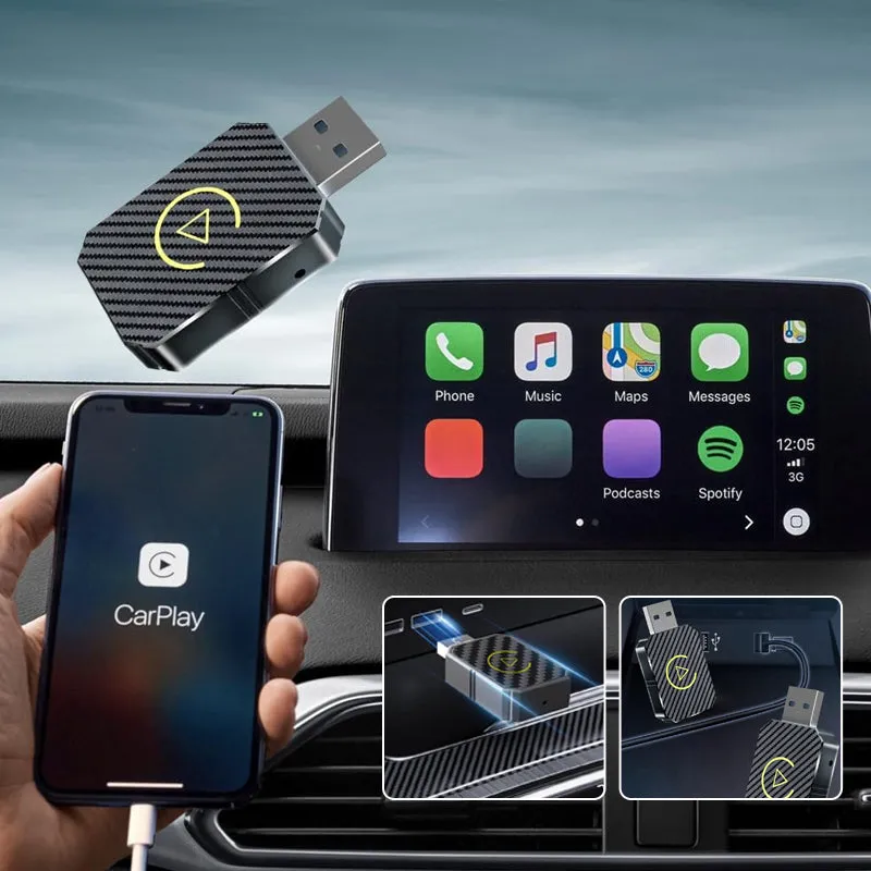 Trådløs Mini CarPlay Adapter