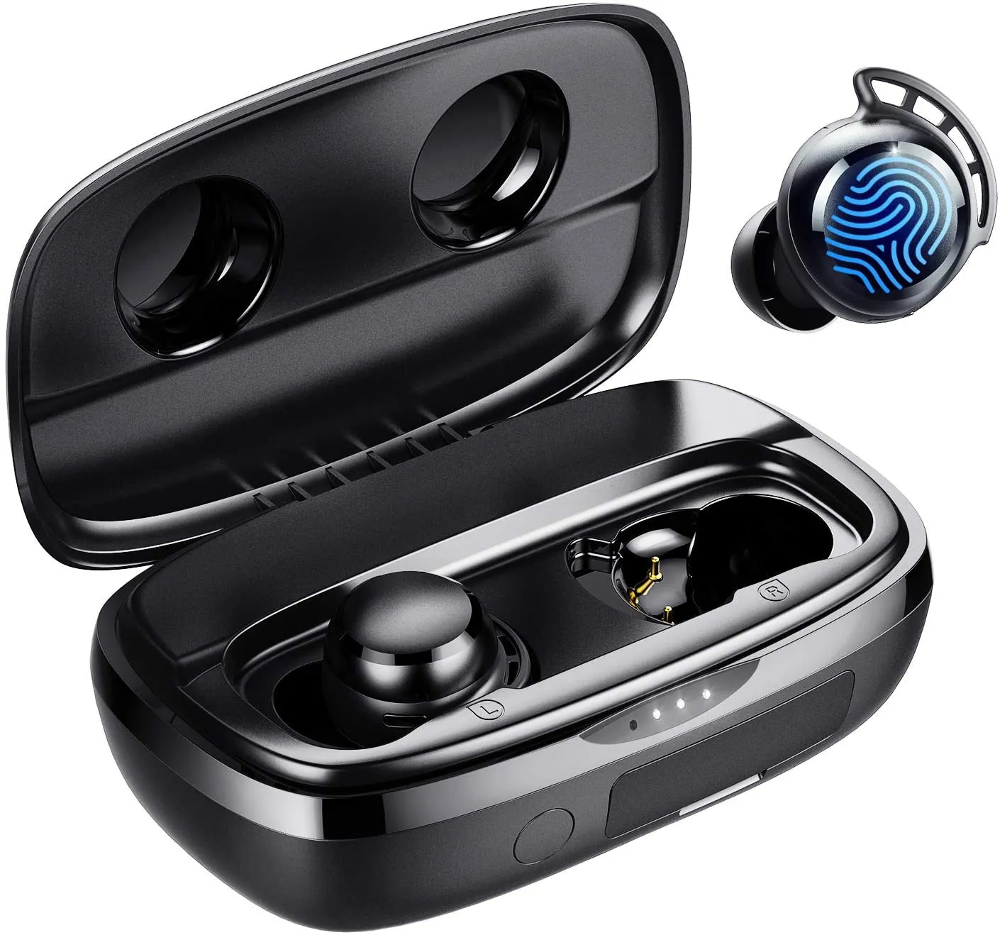 Tribit FlyBuds 3 True Wireless Earbuds 5h Playtime with Built-in 2600mAh Powerbank and Dedicated Controls IPX7 Waterproof Rating Bluetooth 5.0 BTH92