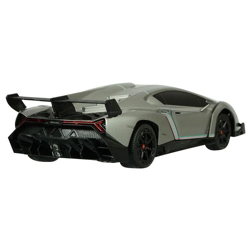 TurboS 1:24 Remote Controlled Lamborghini Veneno Licensed, Grey