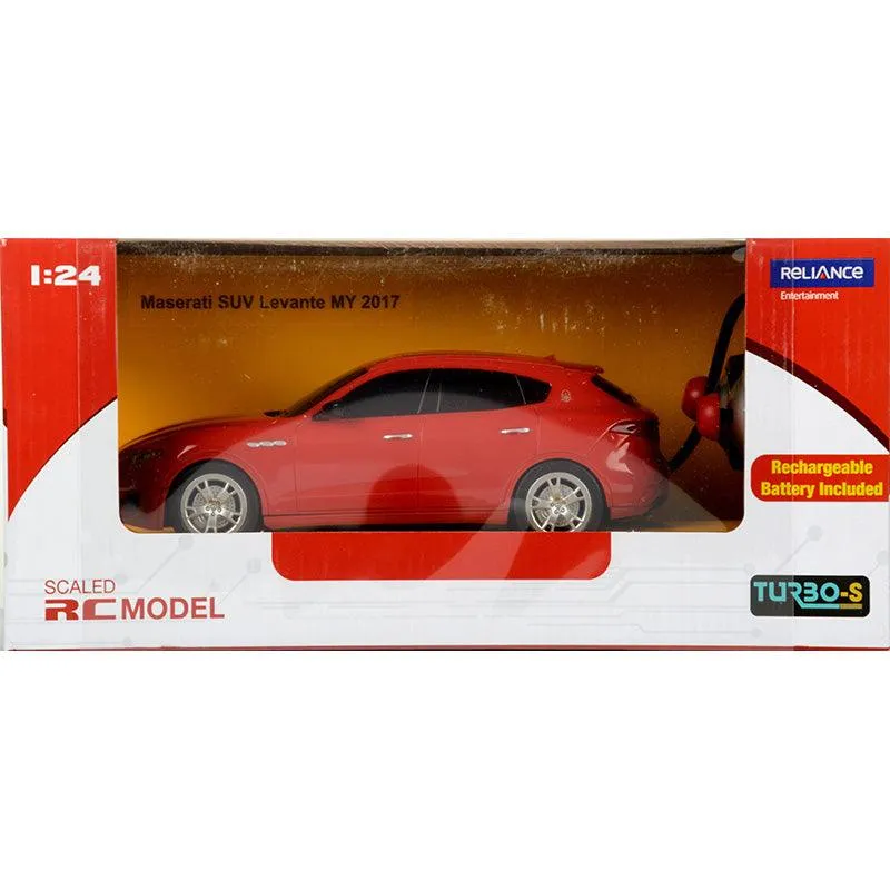 TurboS 1:24 Remote Controlled Maserati Toy Licensed Car, Red