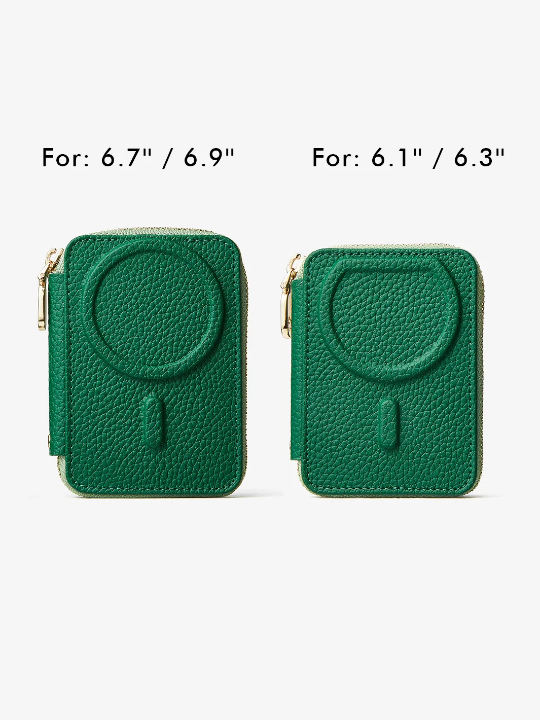 Unique Design Set- Wireless Charging Webbing Crossbody Phone Case Round Pouch Set