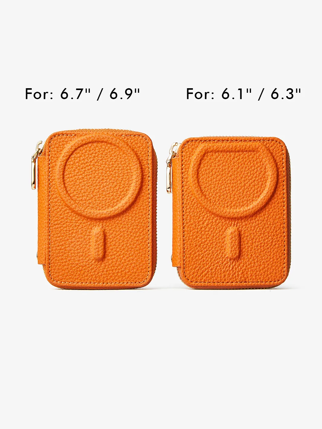 Unique Design Set- Wireless Charging Webbing Crossbody Phone Case Round Pouch Set