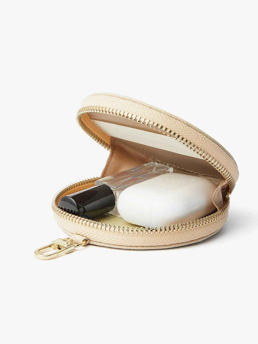 Unique Design Set- Wireless Charging Webbing Crossbody Phone Case Round Pouch Set