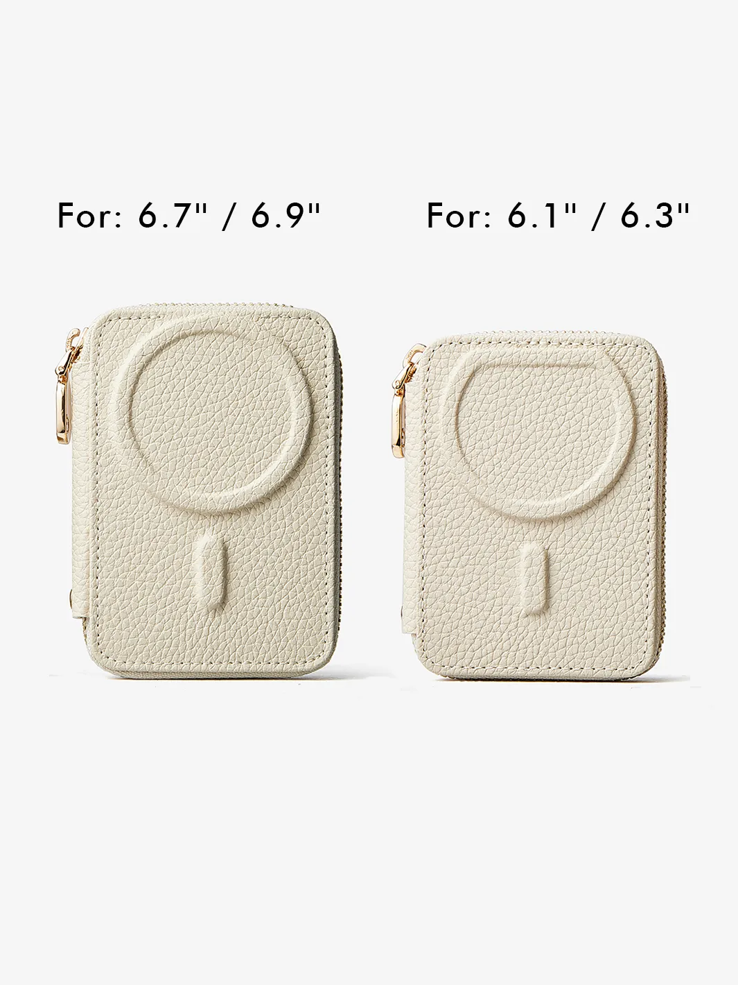 Unique Design Set- Wireless Charging Webbing Crossbody Phone Case Round Pouch Set