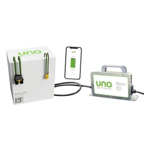 UNO™ Golf Cart 90ah Lithium Hybrid Battery / Charger Bundle