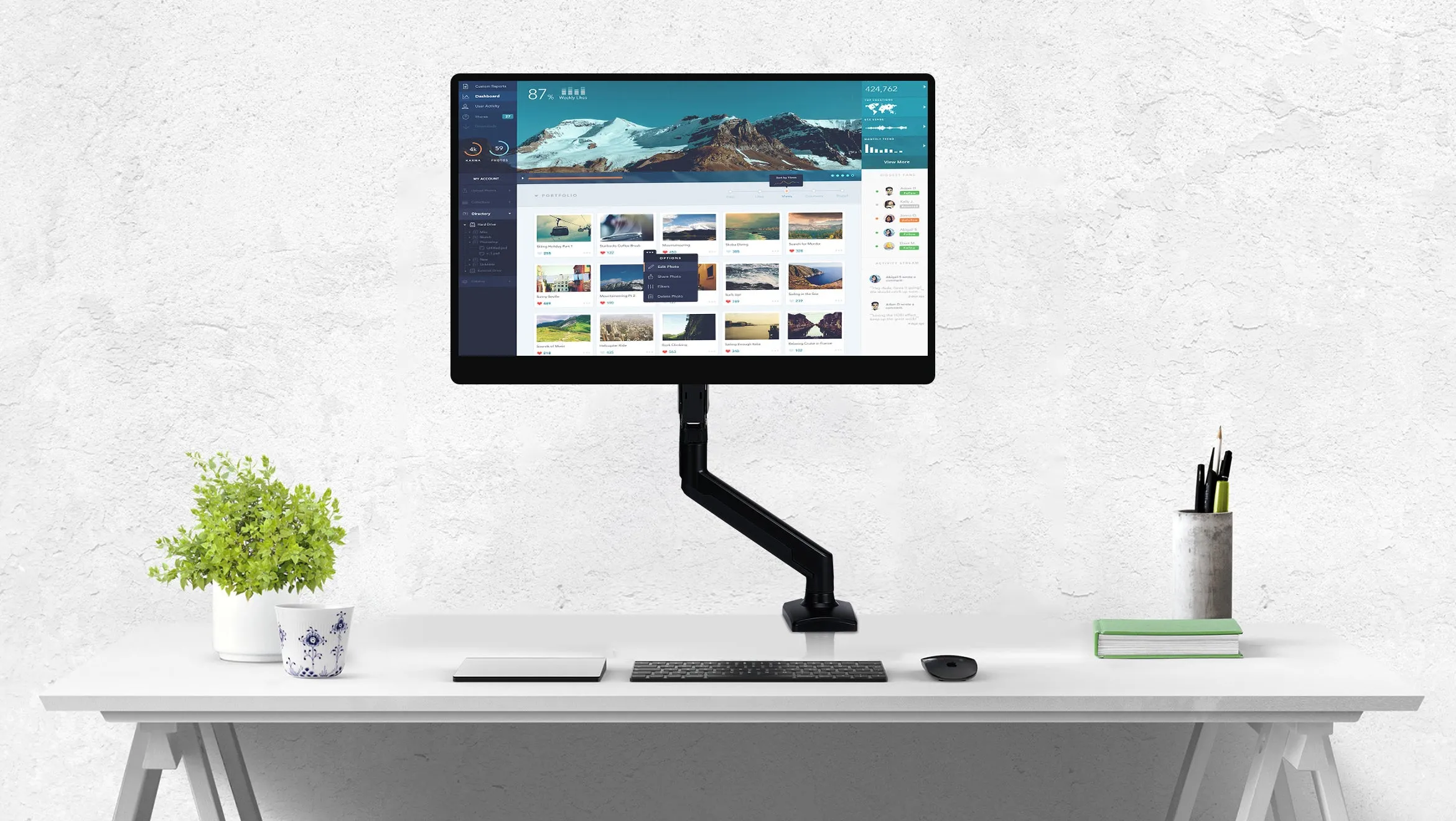 UStand - Monitor Stand VESA Mount Compatible for 13" to 32" Displays