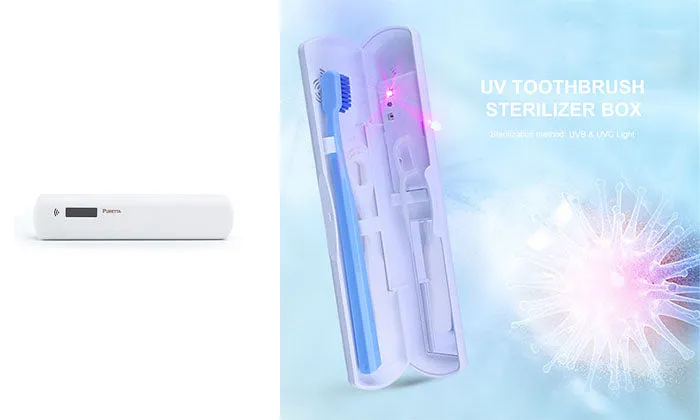 UV Toothbrush Sterilizer Box With Mirror